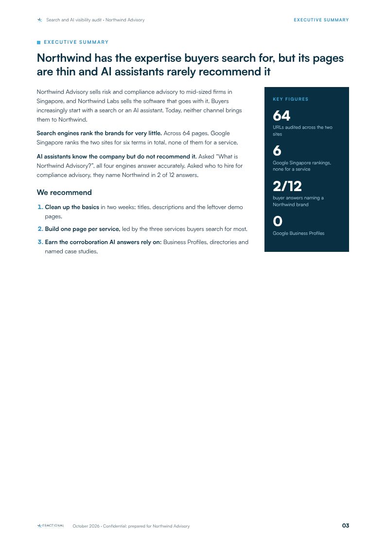 Sample audit report, page 3